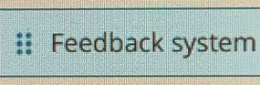 Feedback system