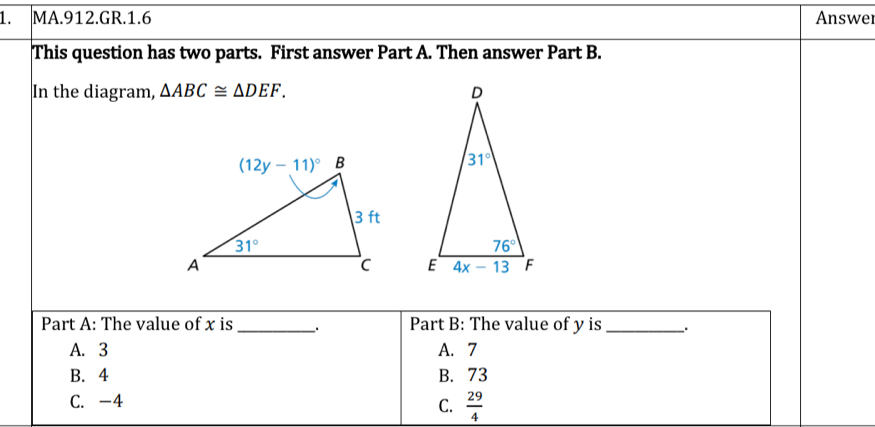 Solved: MA.912.GR.1.6 Answer This question has two parts. First answer ...