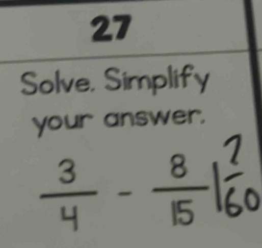 Solve, Simplify 
your answer.