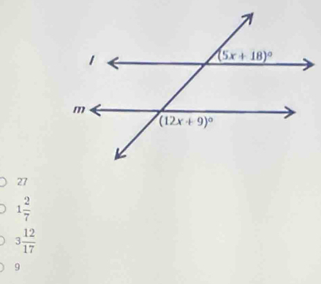 27
1 2/7 
3 12/17 
9