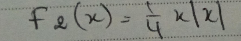 f_2(x)= 1/4 x|x|