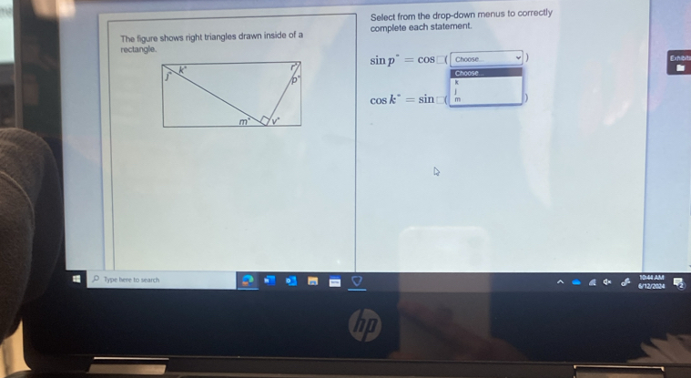 Solved: Select from the drop-down menus to correctly The figure shows ...
