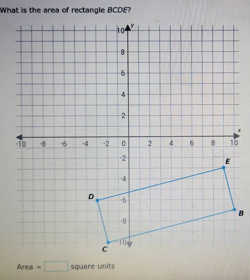 Area=□ squar units