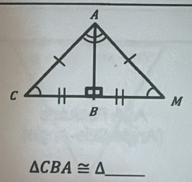 △ CBA≌ △