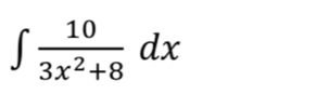 ∈t  10/3x^2+8 dx