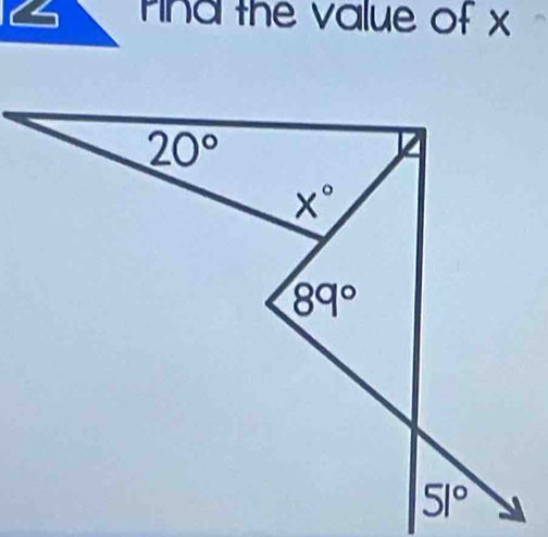 rina the value of x