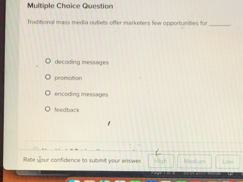 Solved: Question Traditional mass media outlets offer marketers few ...