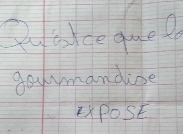 Pytoice qued 
gewmandise 
EXPOSE