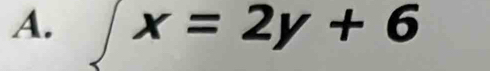 ∈t x=2y+6