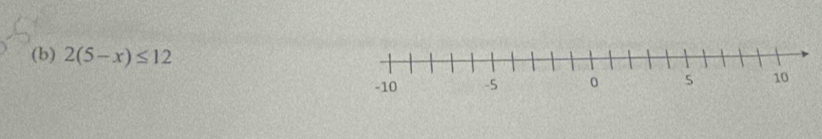 2(5-x)≤ 12