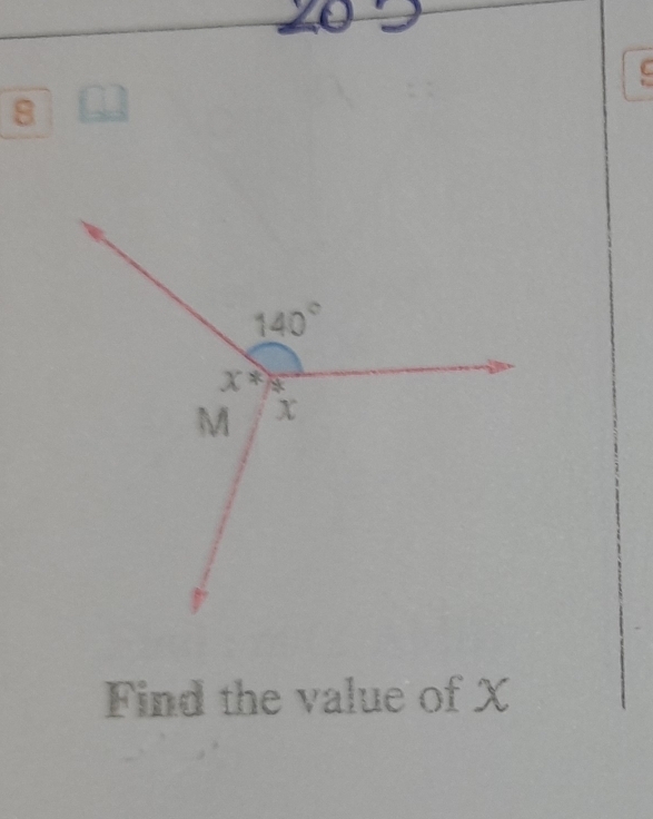 Find the value of X