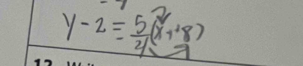 y-2= 5/2 (x^2+8)