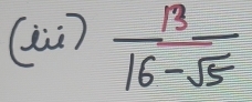 (aù)  13/16-sqrt(5) 