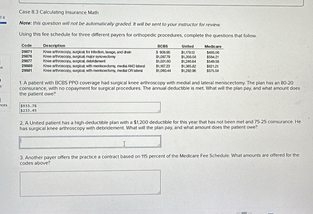 Solved: Case 8.3 Calculating Insurance Math f 4 Note: this question ...