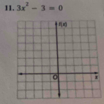 3x^2-3=0