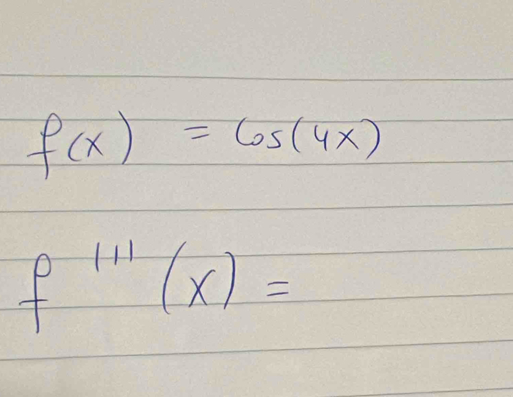 f(x)=65(4x)
f^(111)(x)=