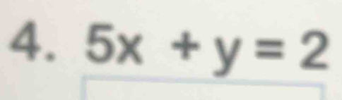 5x+y=2