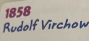 1858 
Rudolf Virchow
