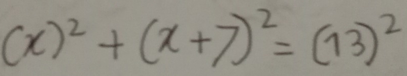 (x)^2+(x+7)^2=(73)^2