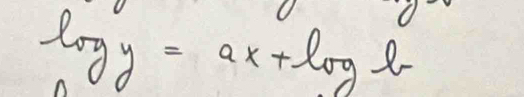 log y=ax+log l