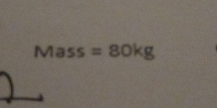 Mass =80kg