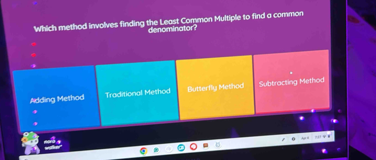Solved: Which method involves finding the Least Common Multiple to find ...