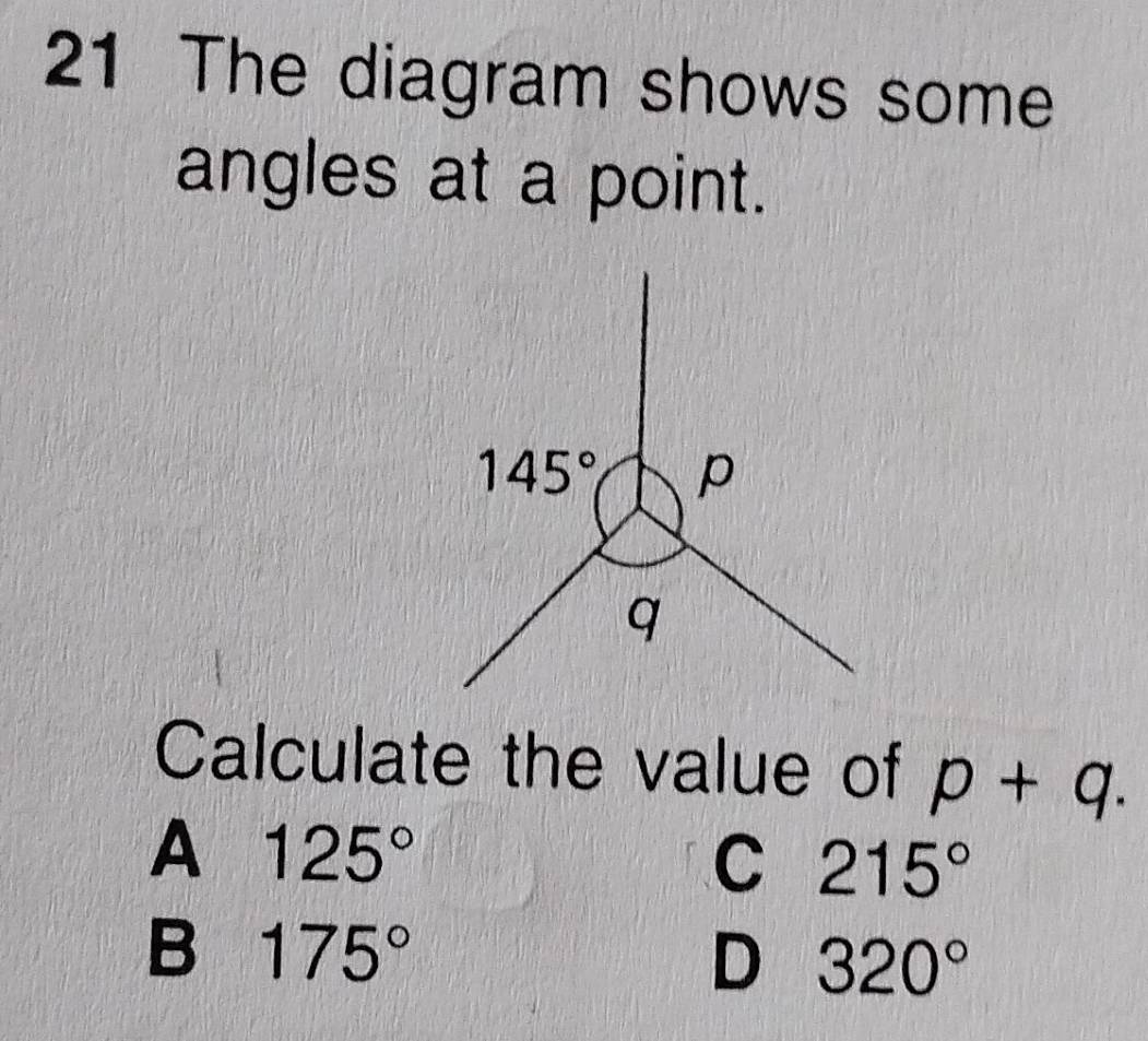 Selesai:The diagram shows some angles at a point. Calculate the value ...