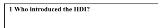 Who introduced the HDI?