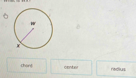 chord center radius