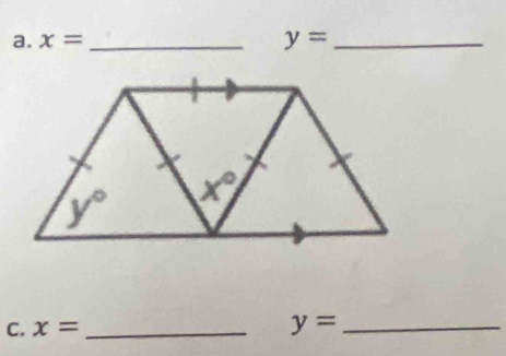 x= _ y= _
C. x= _ y= _