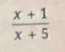  (x+1)/x+5 