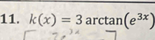 k(x)=3arctan (e^(3x))