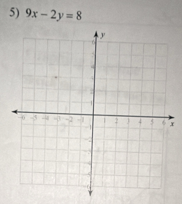 9x-2y=8