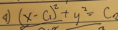 A (x-a)^2+y^2=c_2