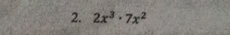 2x^3· 7x^2