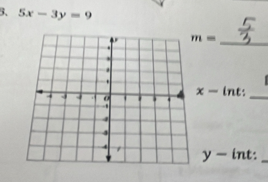 B、 5x-3y=9
m=
x-ln t :
y-in t :_