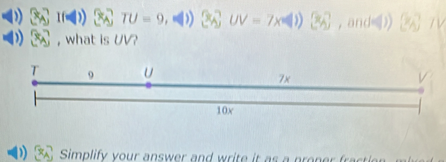 IU=9
what is UV? 
Sim lif o ur sw er nd