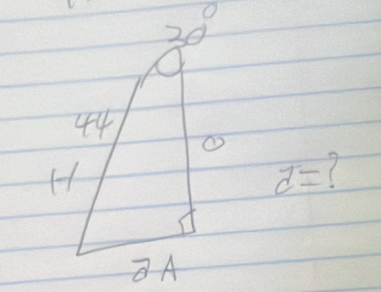 30°
44
①
H
d= ( 
overline 2 A