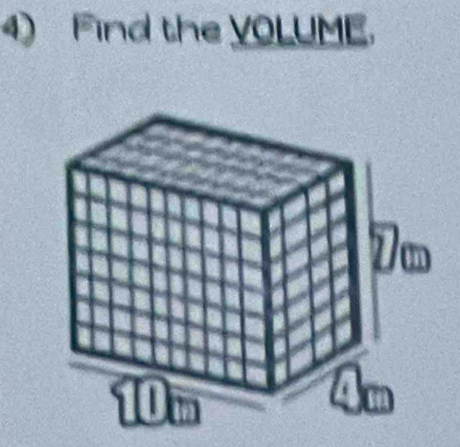 Find the VOLUME.