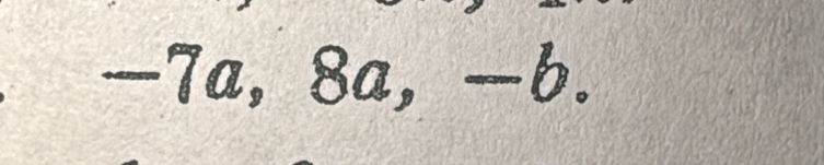 -7a, 8a, -b.