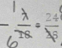 frac lambda 6=frac 2= 24/3 