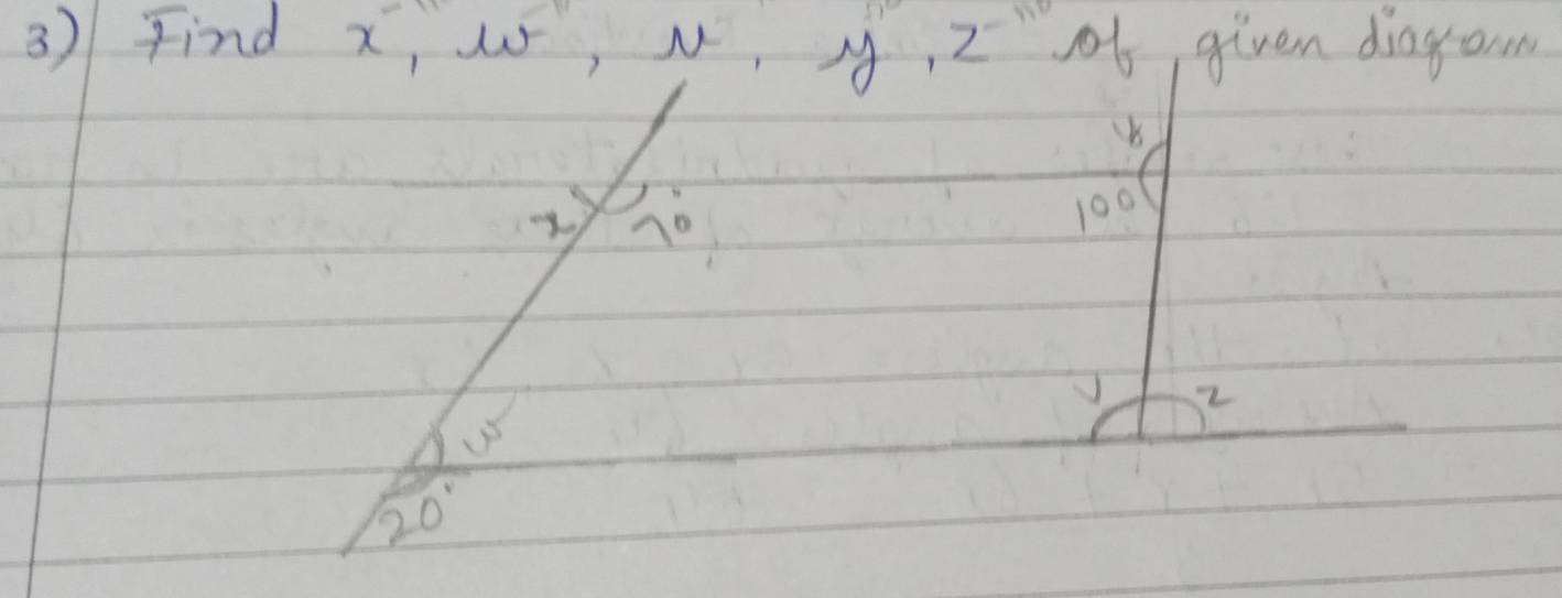 Find x,, N, A, Z given diayom 
(B) 
x) lambda°
100
2
20°