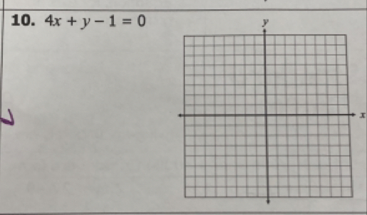 4x+y-1=0
x