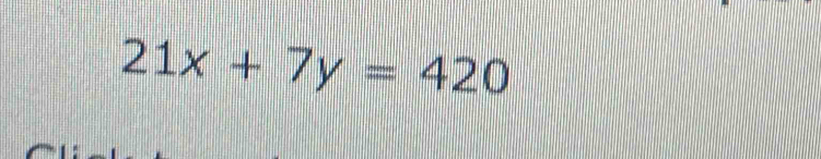 21x+7y=420