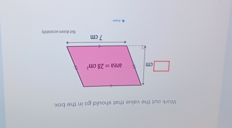 Work out the value that should go in the box.
ª Zeem