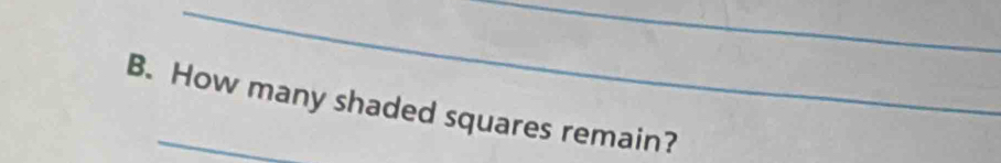 How many shaded squares remain?