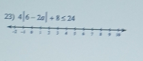 4|6-2a|+8≤ 24