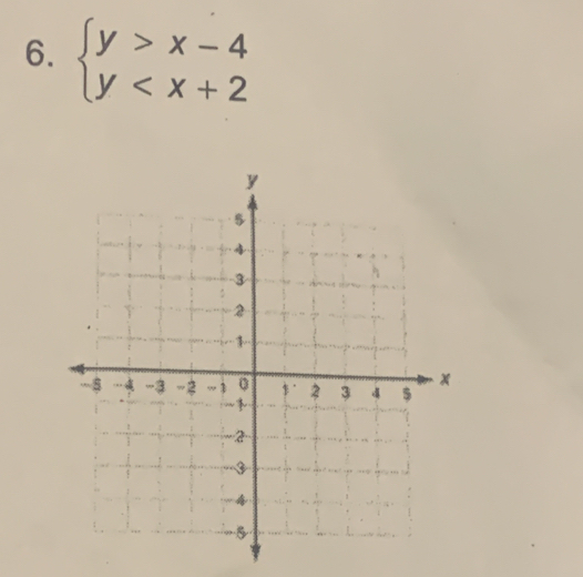 beginarrayl y>x-4 y