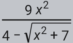  9x^2/4-sqrt(x^2+7) 