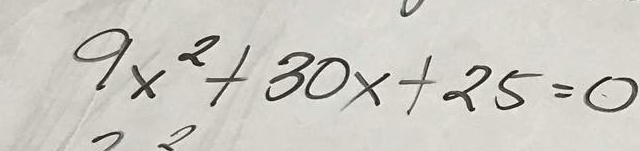 9x^2+30x+25=0